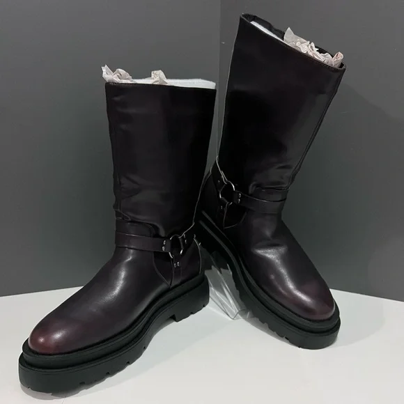 ASOS Chunky Biker Boots - Picture 2 of 8